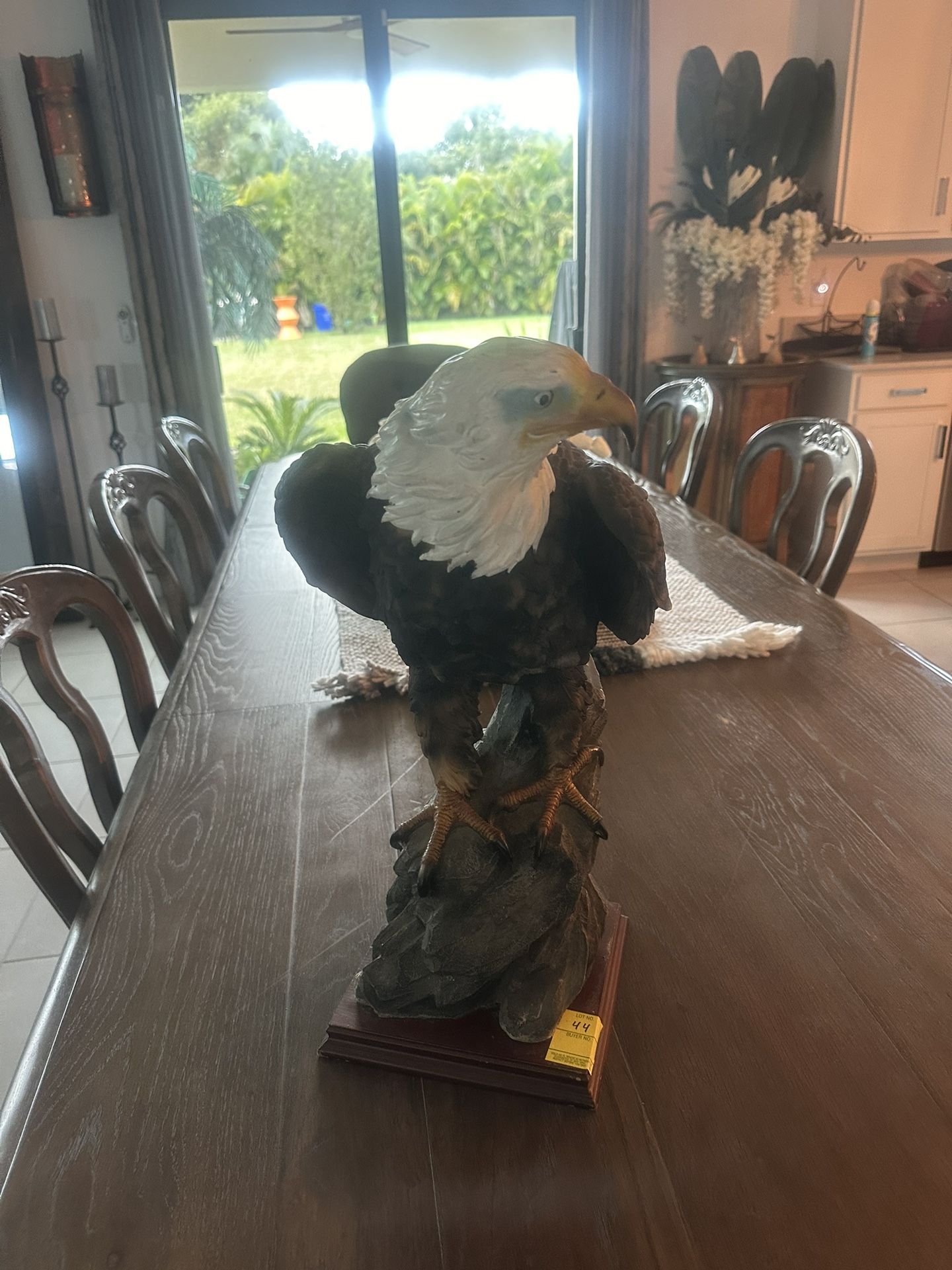 Majestic Bald American Eagles - American Spirit Eagle Statue, approximately 21 inches tall.