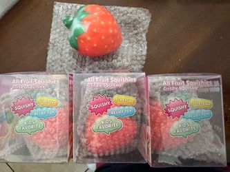 Covered Wax foam  fruit squishy