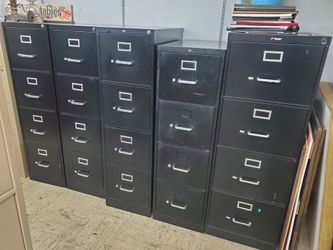 File Cabinets Black 4 Drawers Good Selection Starting at $60