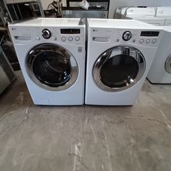 Set Washer And Dryer LG Gas Dryer Everything Is And Good Working Condition 3 Months Warranty Delivery And Installation 