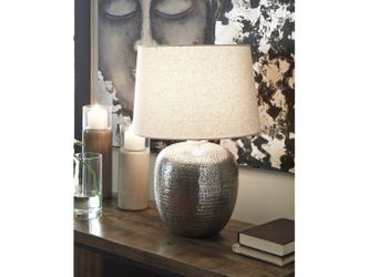 Magalie Antique Silver Table Lamp (Set of 2)