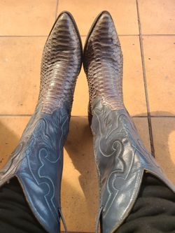 snakeskin cowboy botts