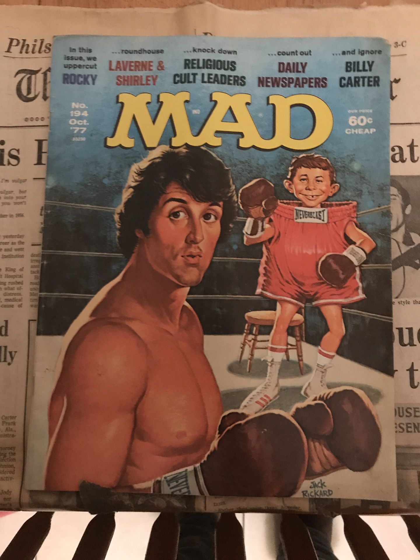 Rocky balboa MAD comic