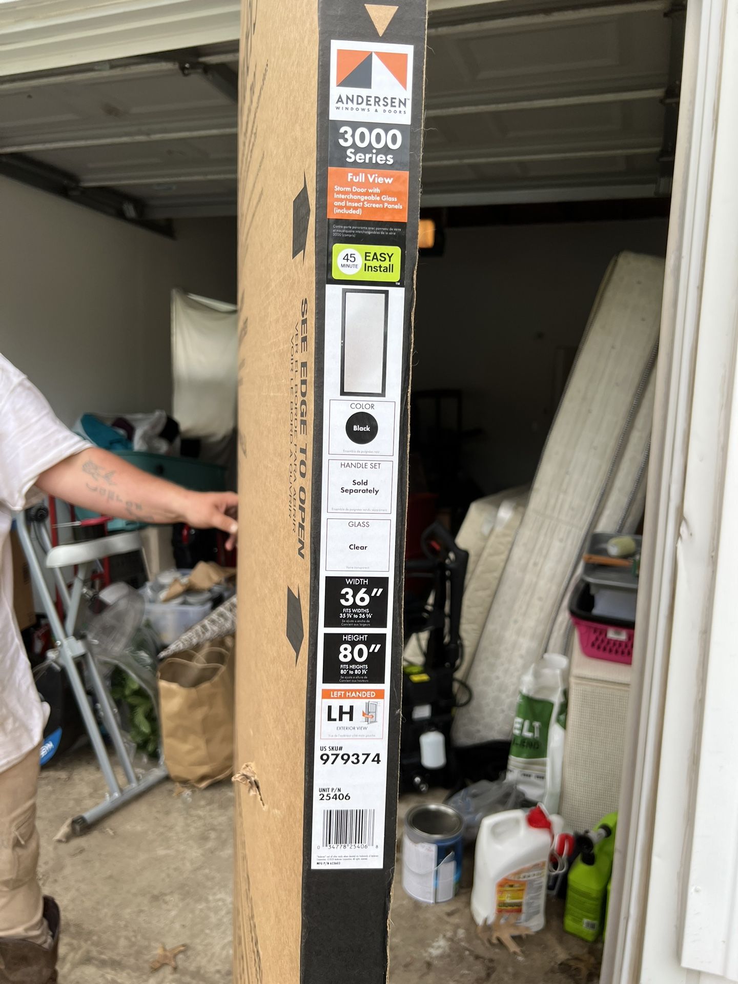 Andersen Storm Door Black