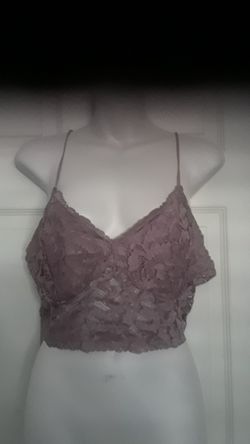 Mauve lace top