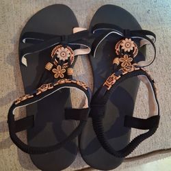 Black Dress Sandals