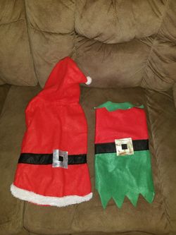 Pet santa and elf shirts