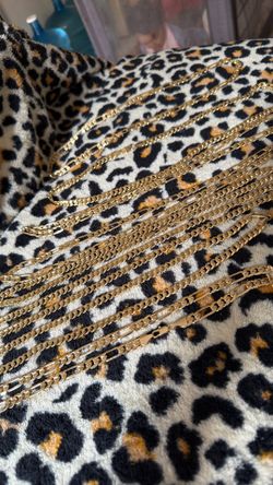 Gold plated chains