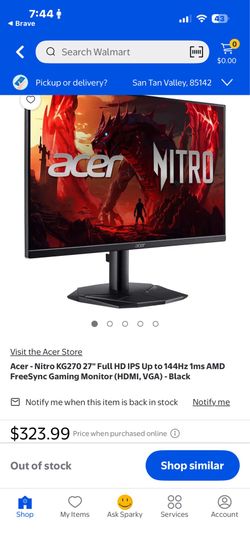 Acer nitro monitor 144hz