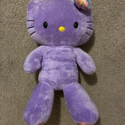 NWOT Rare Purple Hello Kitty Build-a-Bear w/ Flower Bow