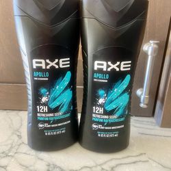 Axe Body Wash - Apollo Refreshing Long Lasting Men's Body Wash, Sage and Cedarwood, 16 fl oz. New