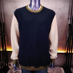 Free Assembly Sweatshirt Mens XXL Navy Colorblock
