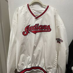 Vintage Cleveland Indians Starter Jacket V-Neck 