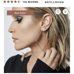 Uncommon James Gold Girl Boss Hoop