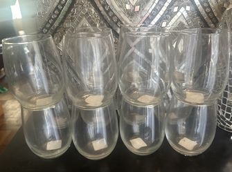 LOT OF 15 WINE DRINKING GLASSES TUMBLERS