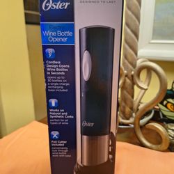 Oster Brand Electric Wine Bottle Opener With Foil Cutter