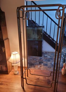 Beautiful 5 Glass Shelf Brass Display Stand