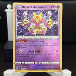 Pokemon Silver Tempest Radiant Alakazam