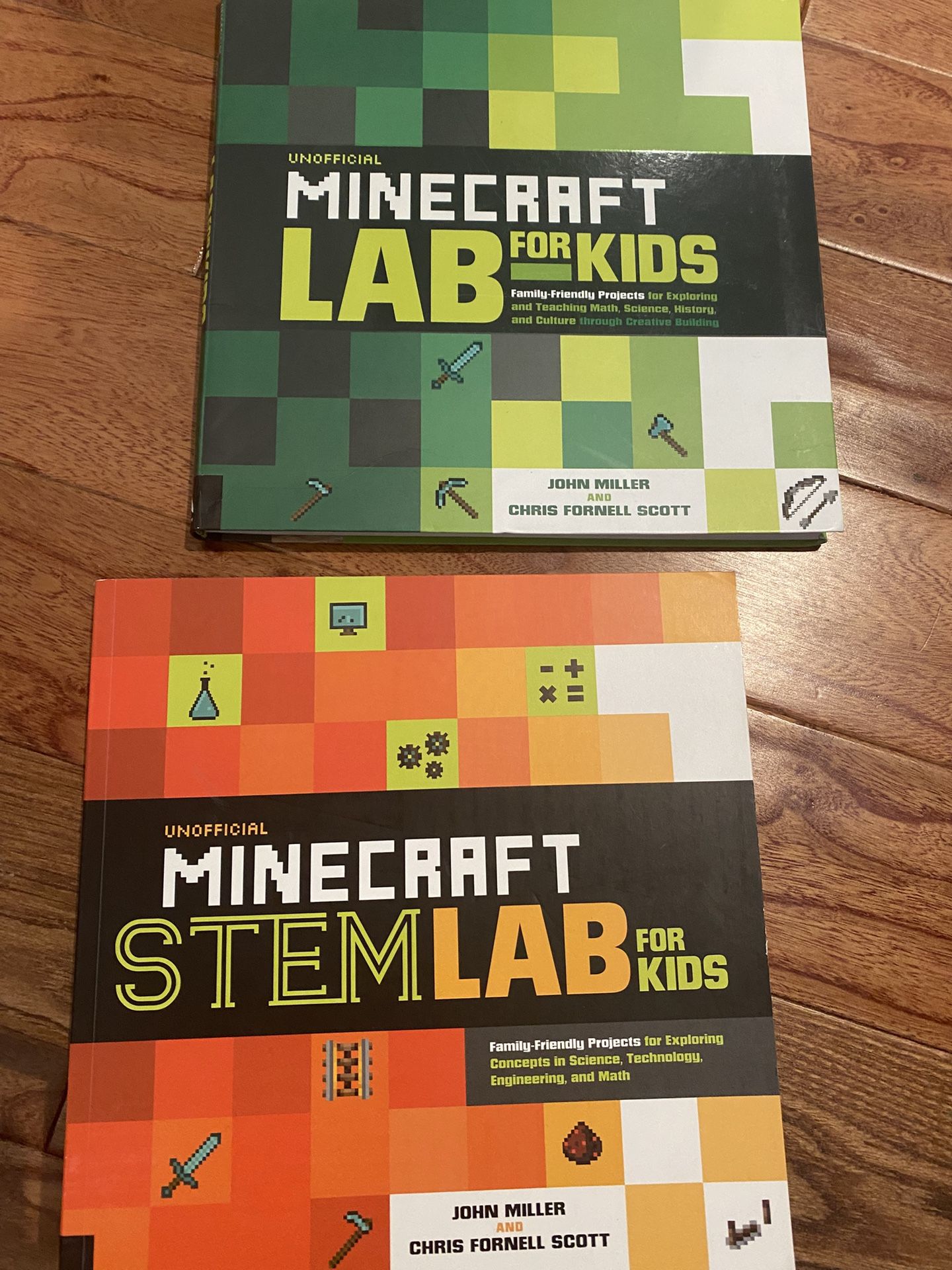 2 Minecraft stem Books