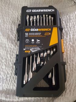 GearWrench 18-Piece SAE/Metric Ratcheting Wrench Set
