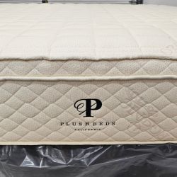 LIKE NEW! PlushBeds Botanical Bliss Cal-King Mattress - Delivery Available