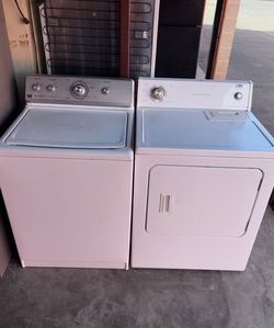 White Maytag Washer And Estate Electric Dryer