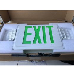 Exit sign with led light