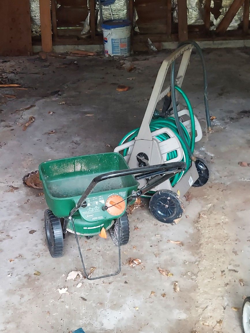 Garden Hose & Hose Cart