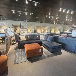 Blue 2PC Chaise Sectional Couch