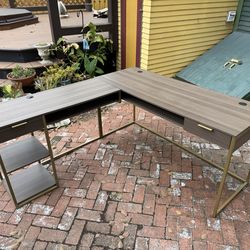 Modern desk with return $50