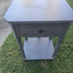 Side Table Like New With Charging Ports 2 Available 