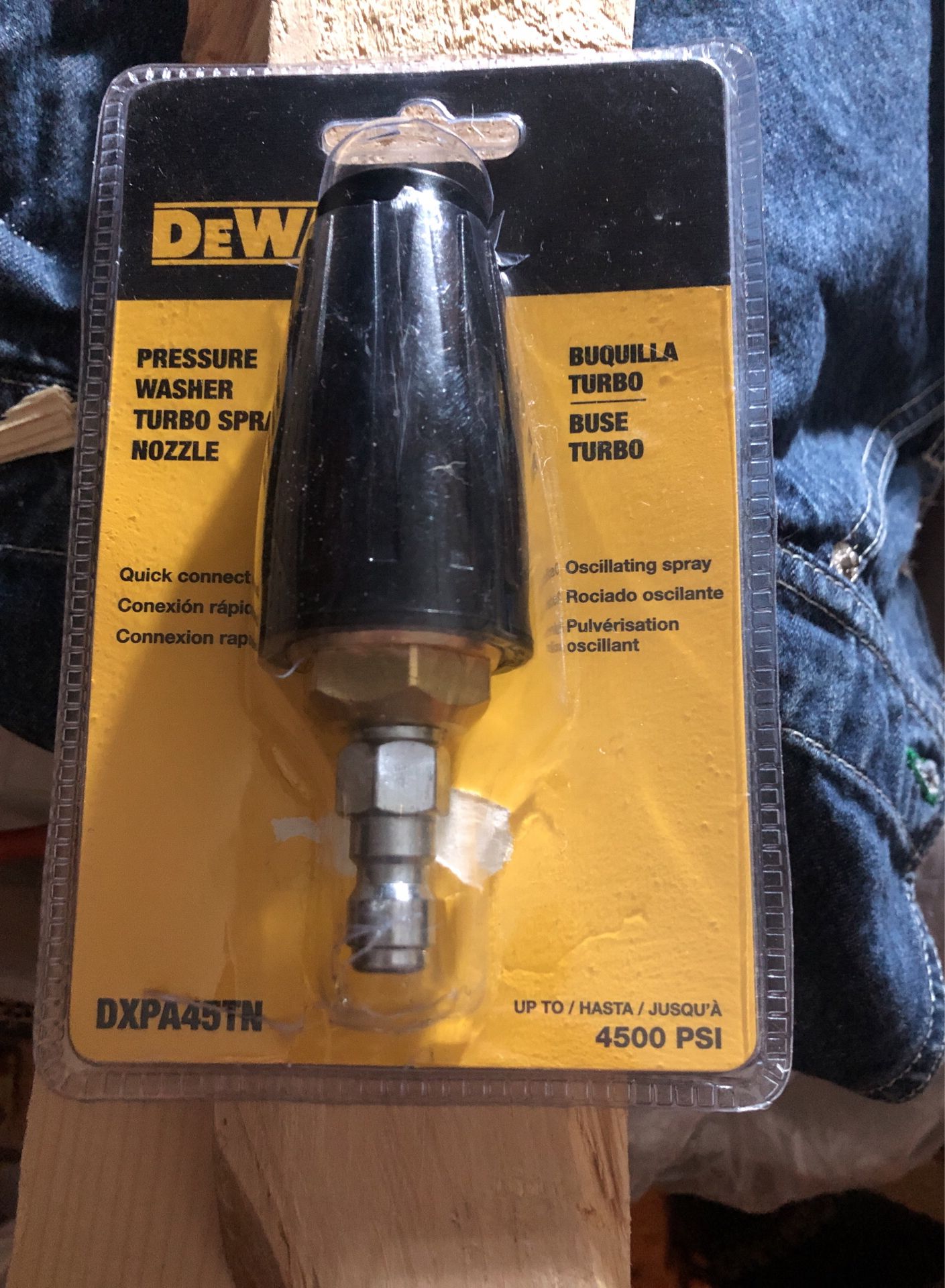 Dewalt Pressure Washer Turbo Spray Nozzle