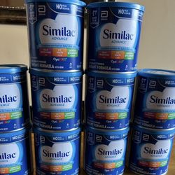 10 Cans Similac Advance Powered  Baby Formula 