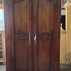 Mahogany English Armoire