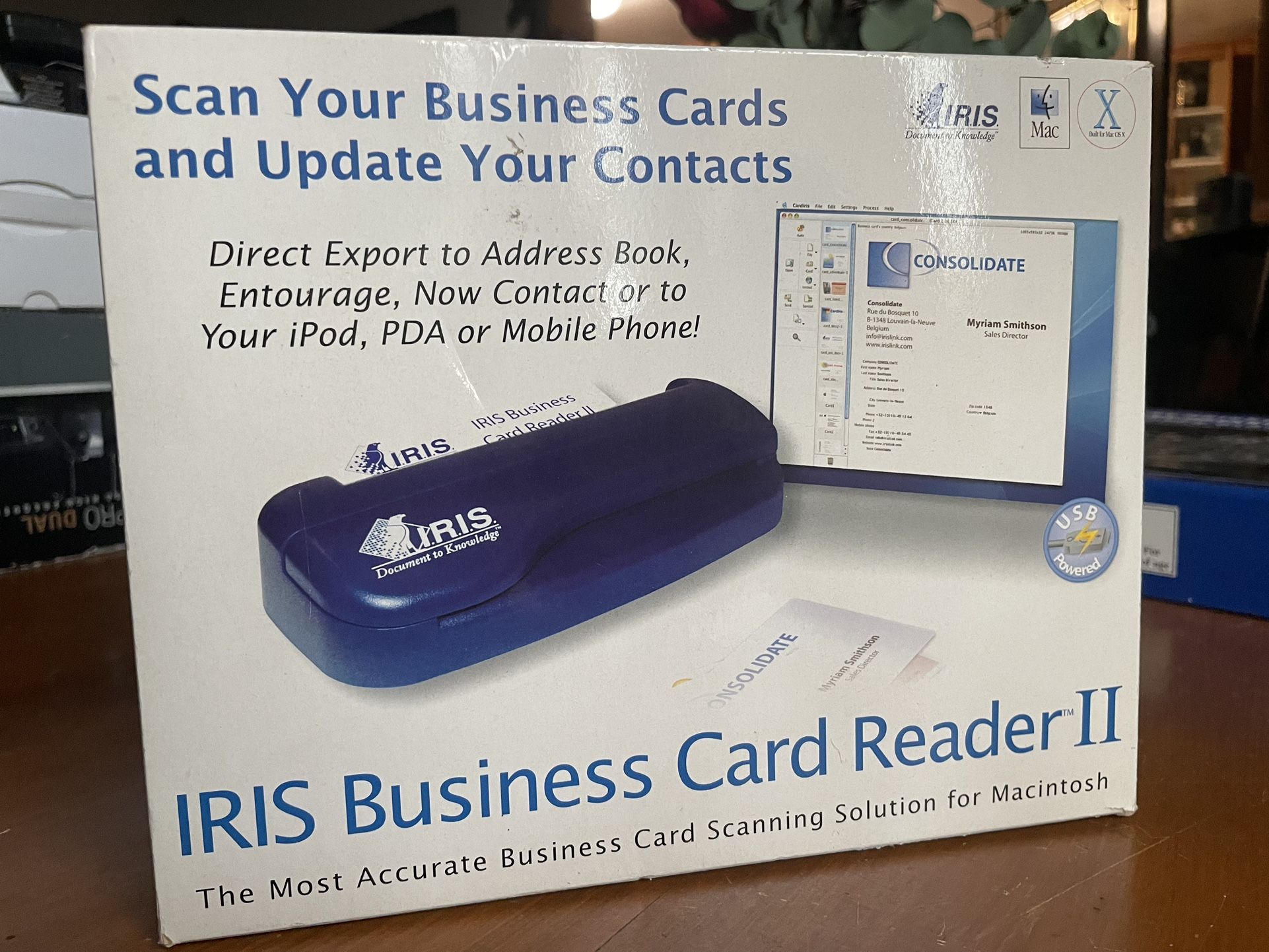 Iris Business Card Reader SA IBCR II Model HCRSPIBCR201 $20