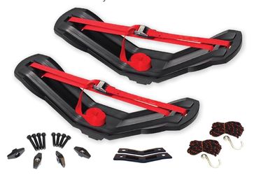 Unused! Malone SeaWing Saddle Style Universal Car Roof Rack Kayak Carrier with Bow & Stern Tie-Downs – 70 lb Capacity, V-Style Cradles, No-Tool Instal