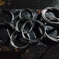 1/2" Stainless Steel Cable. 