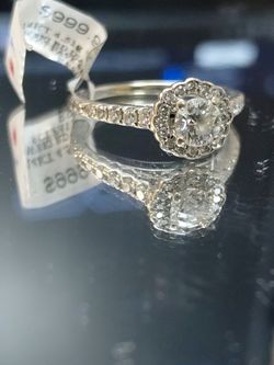 14k engagement diamond ring