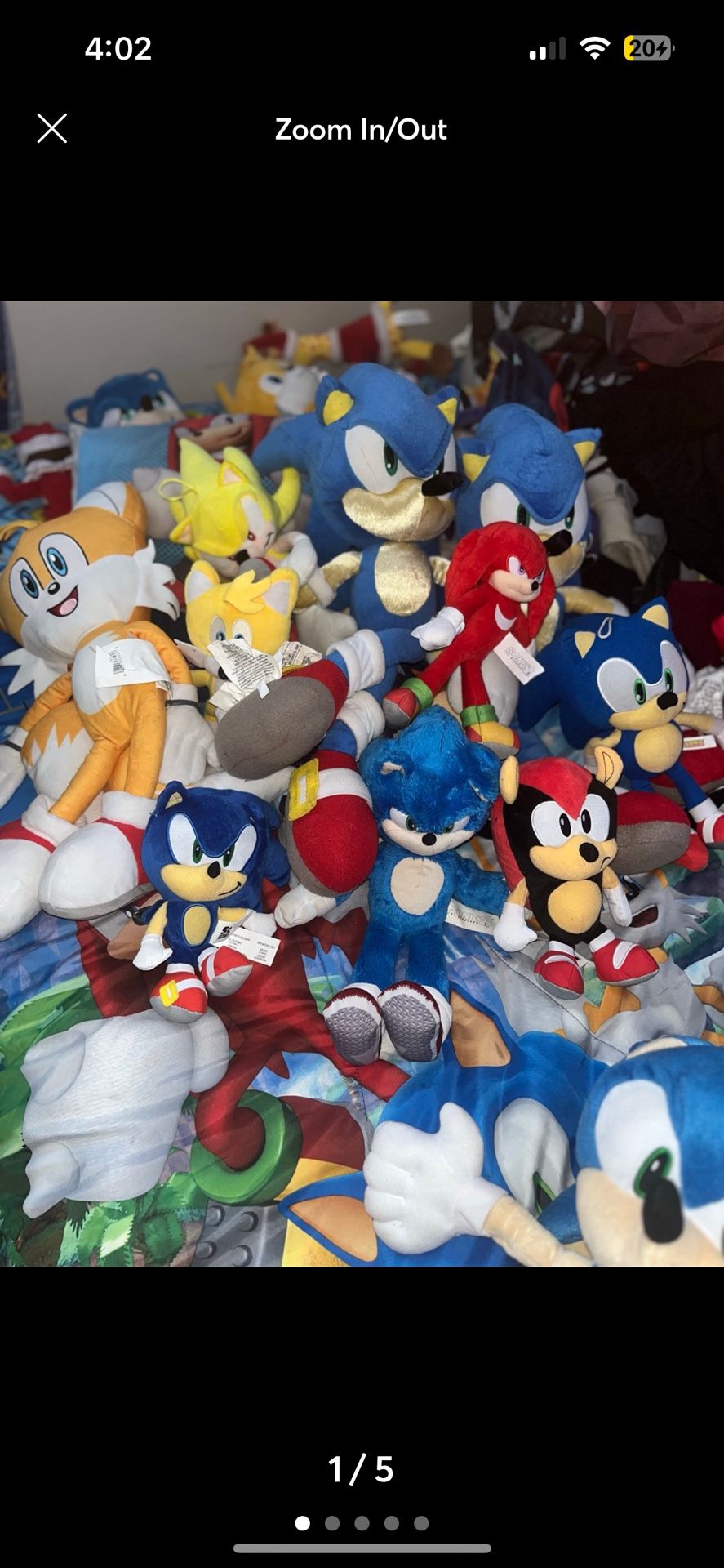 Sonic Stuffy Lot
