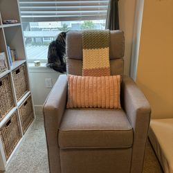 Gray Swivel Glider