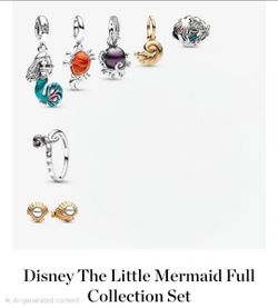NIB sealed Pandora Disney Little Mermaid Jewelry Collection