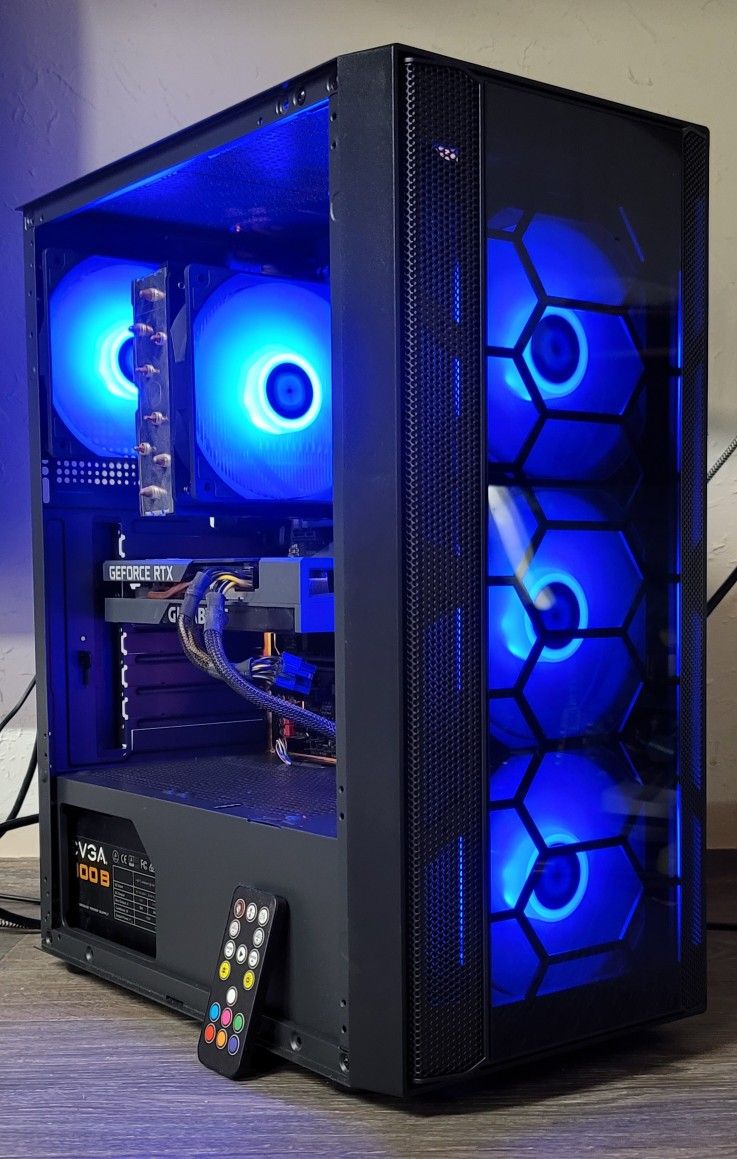 RTX 3050 8gb Intel i7 Gaming PC RGB Lighting