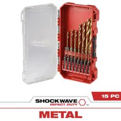 SHOCKWAVE Impact Duty Titanium Drill Bit Set (15-Piece