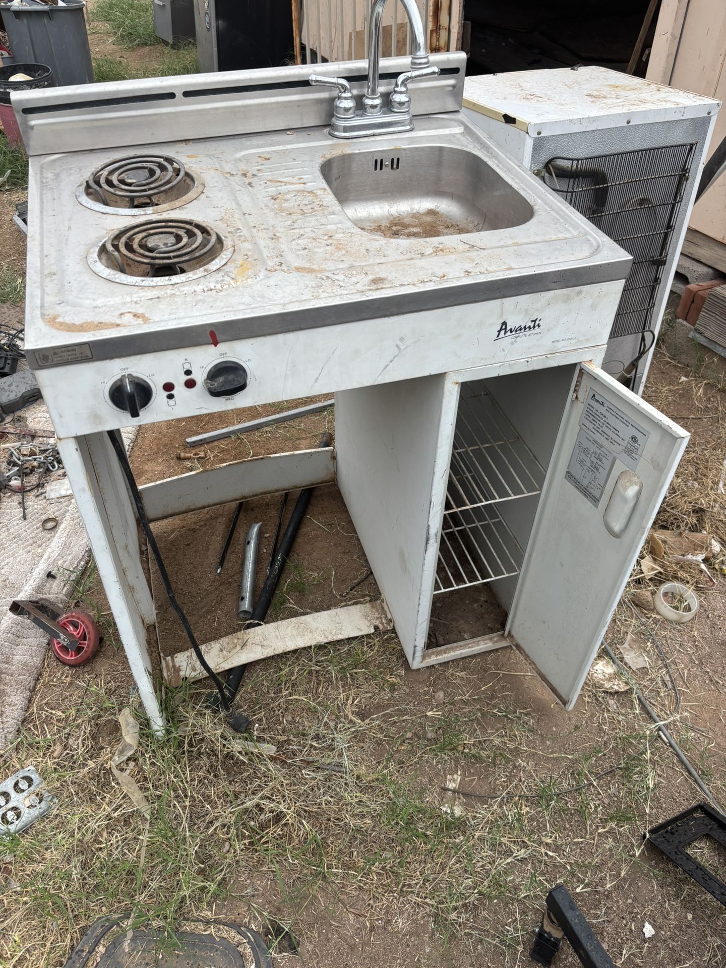Electric Stove And Sink Combo