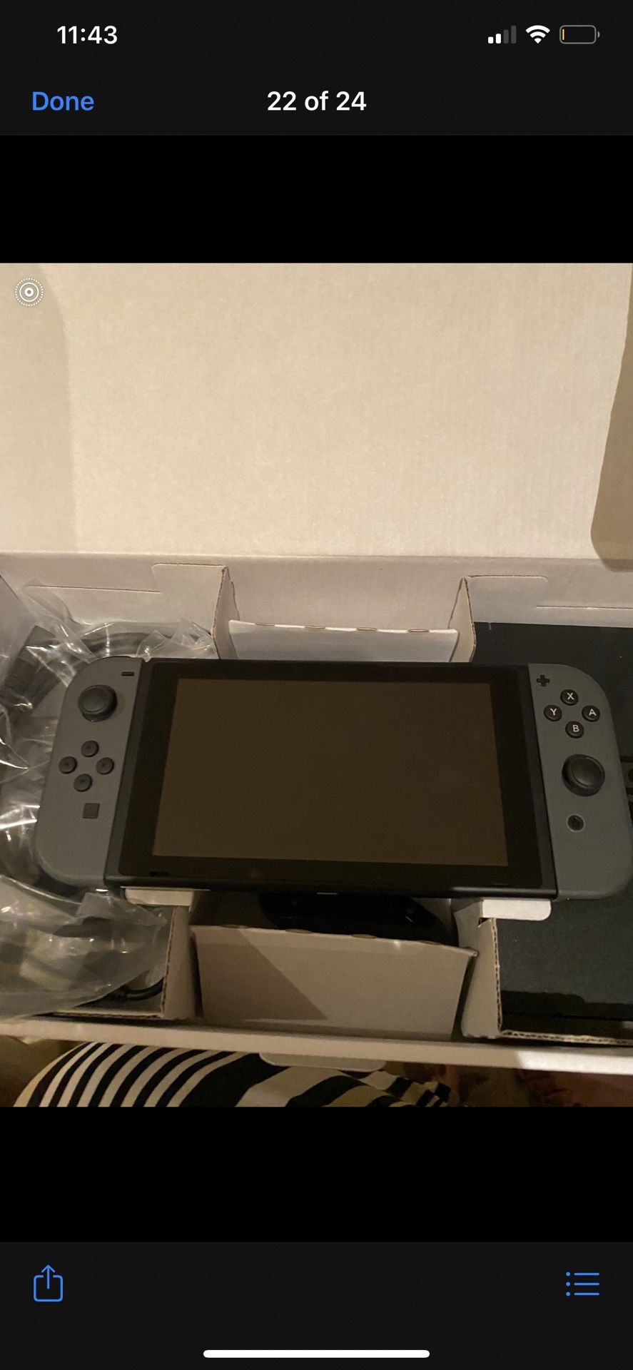 Nintendo switch never been used
