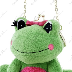 Gymboree (2012) Plush Frog Purse - mint condition