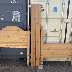 Pine Wood Twin Bed Frame