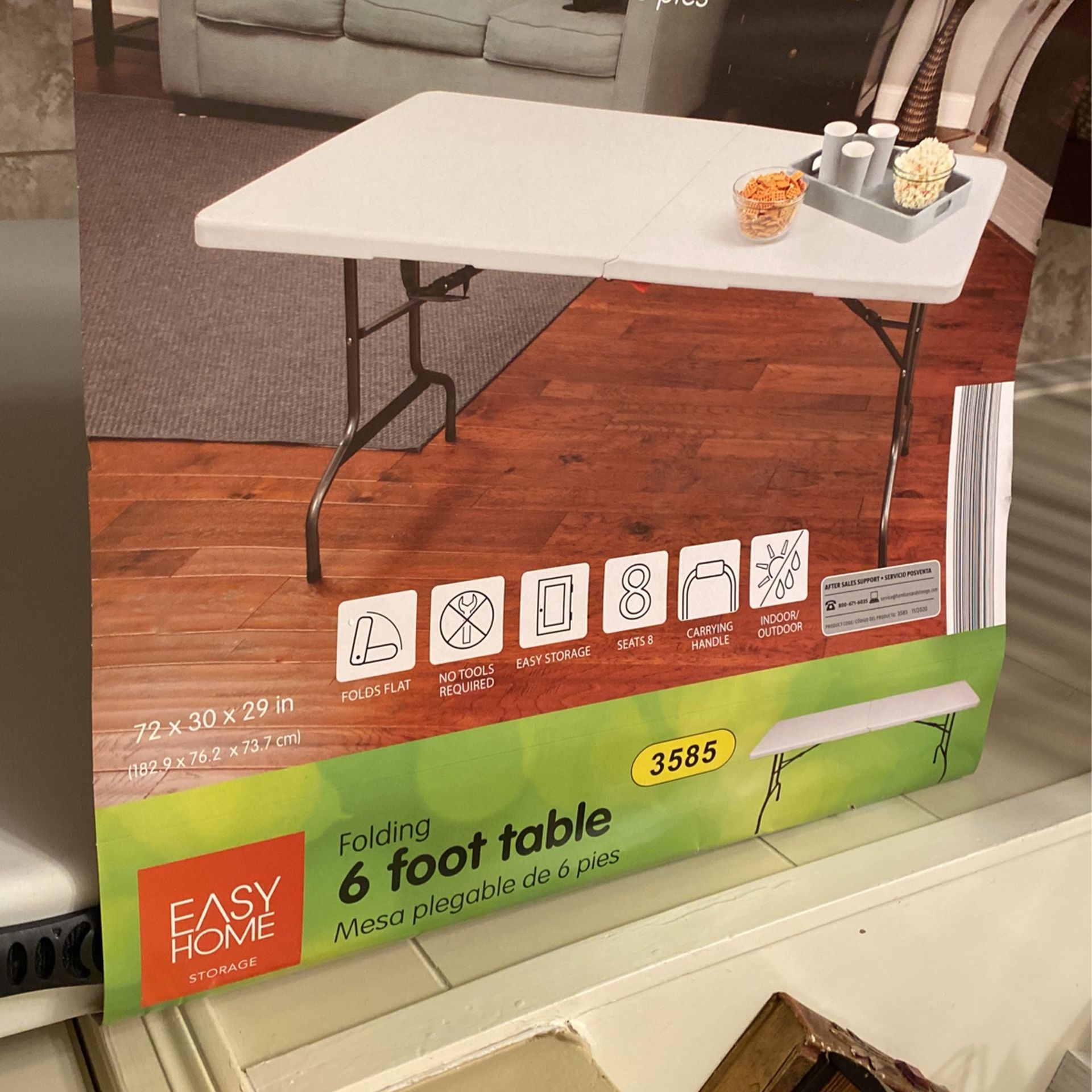 Easy Home 6 Foot Table