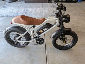 Qlife Spark/Spark Plus Electric Bike for Adults & Teens, 2000W Peak Motor
20"x4.0" Fat Tire, Wh Battery, Hydraulic Brakes, Full Suspension, 7-