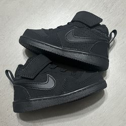 Triple Black Nike Court Borough Mid 2 Size 5c
